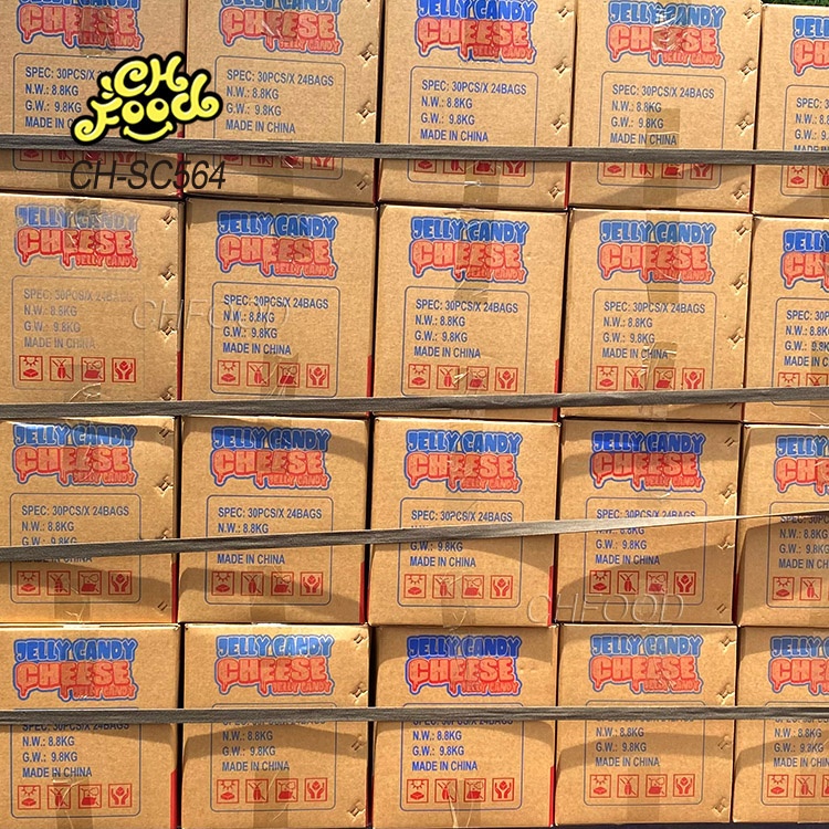 Low MOQ Wholesale New Fruit Flavor 3d Cheese Shape Gummy Jelly Soft Candy Sweets Snack