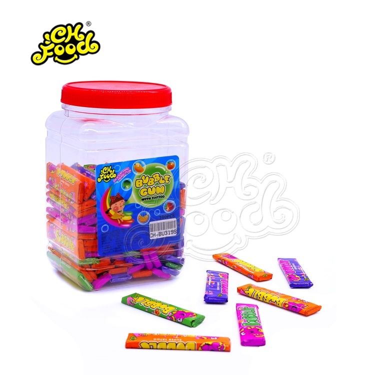 CHFOOD halal Tattoo bubble gum in pentagon bottle CH-BU351