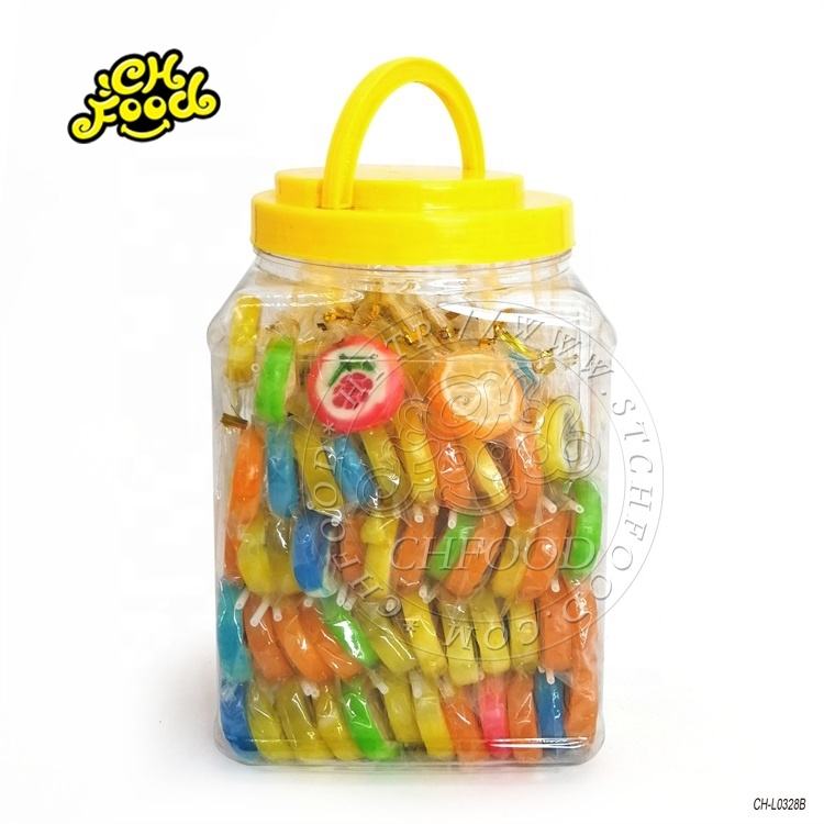 Halal 100 Pcs Assorted Fruit Slice Lollipop Candy