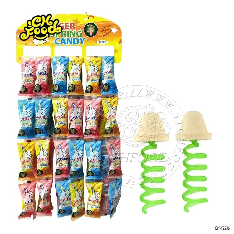 Hot Selling South American Finger Spring Candy Nipple Shape Tablet Hard Toy Candy