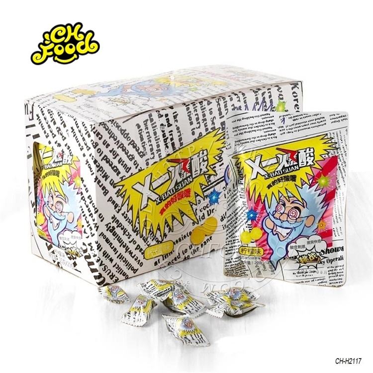 Apple/Lemon/Strawberry Flavor Hard Candy Super Sour Candy