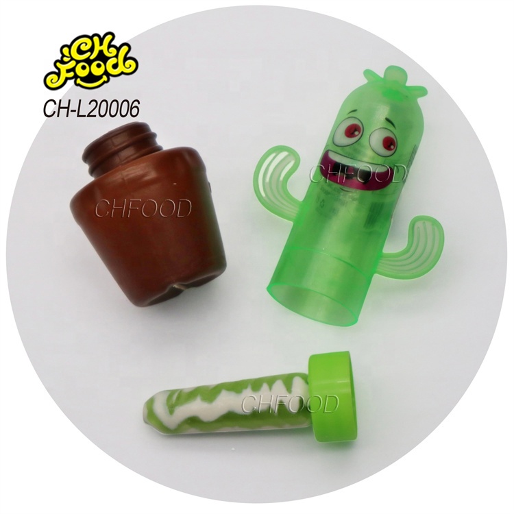 Wholesale New Item Hot Selling Dancing Cactus Candy Toy Fruit Flavor Lollipop Hard Candy Sweets for Kids