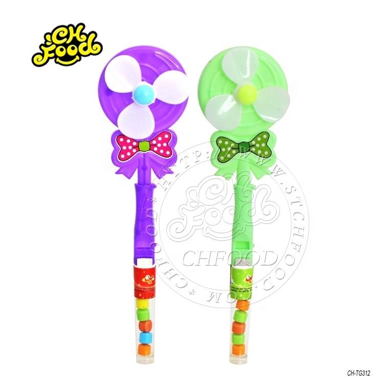 Novelty Funny Plastic Lollipop Shape Windmill Toy Candy