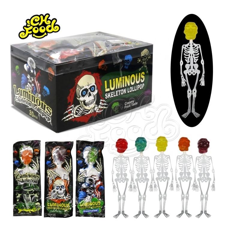 CHFOOD Halloween human skeleton lollipop candy CH-L2046A