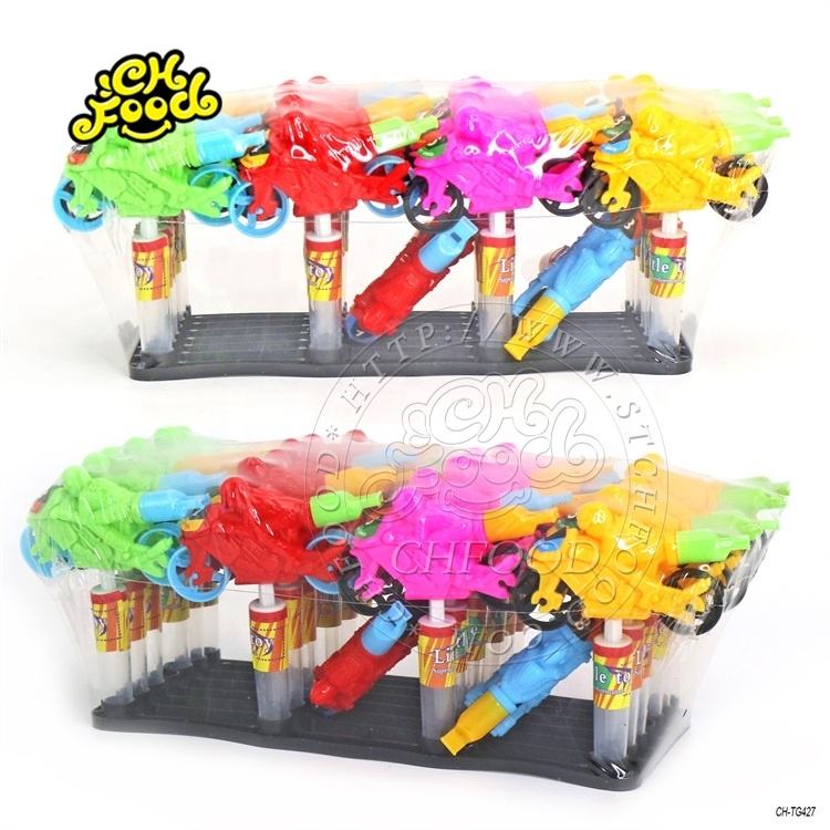 Chinese Plastic Motorcycle With Whistle Toy Candy