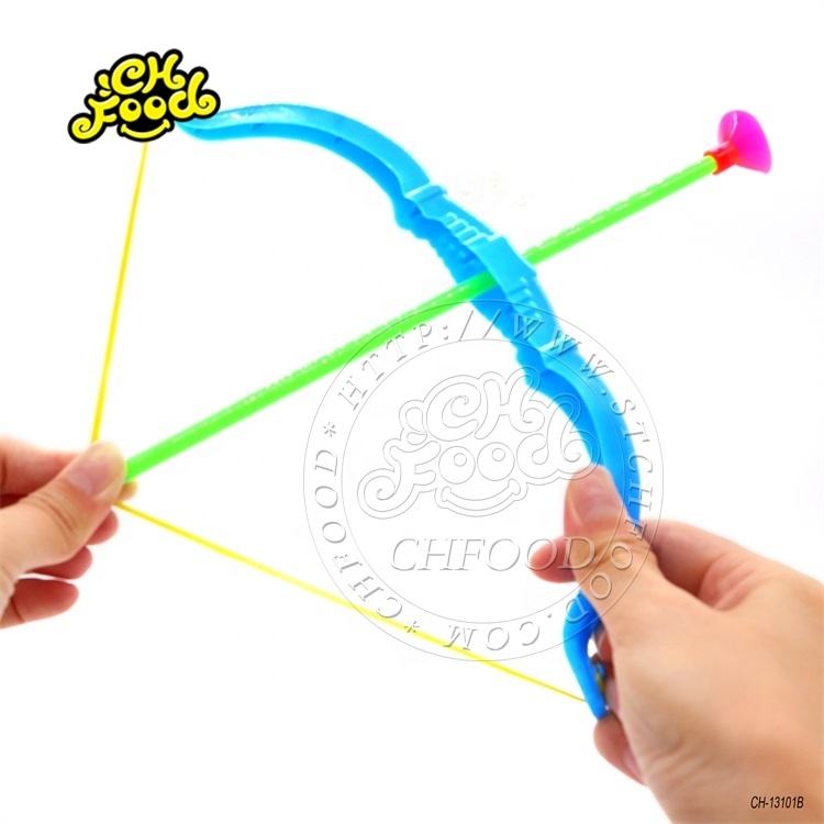 Cheap Plastic Big Shooting Bow And Arrow Toy Candy