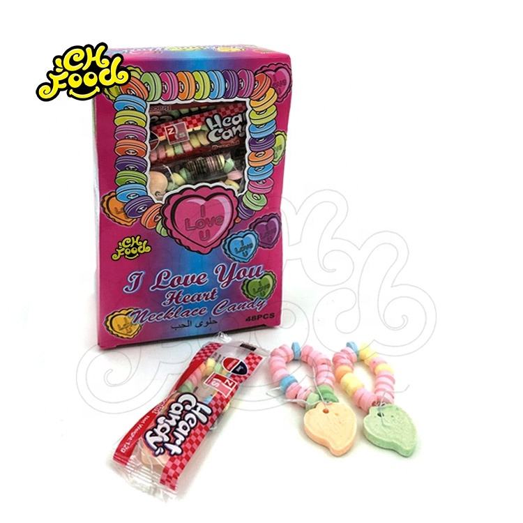 Wholesale Halal Necklace/Bracelet Tablet Hard Candy Fruit Flavor