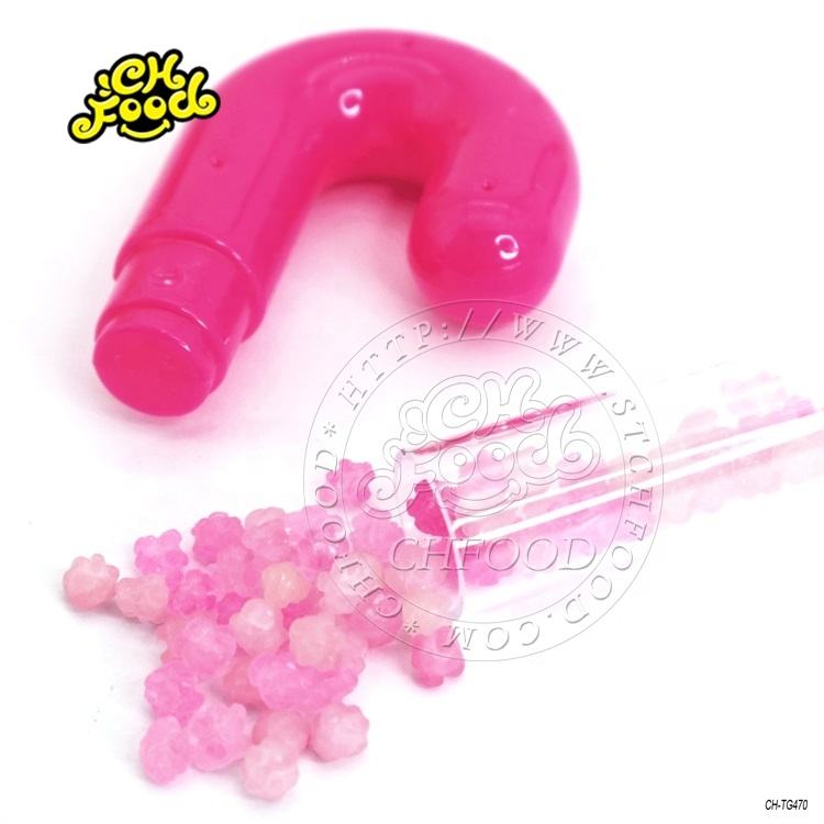 Halal High Quality Plastic Cane Toy With Little Star Candy Christmas