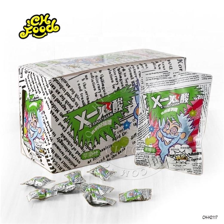 Apple/Lemon/Strawberry Flavor Hard Candy Super Sour Candy
