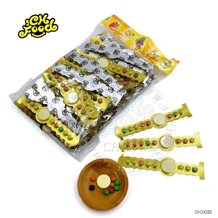 Watch Shape Milk Tablet Candy With Chocolate Beans