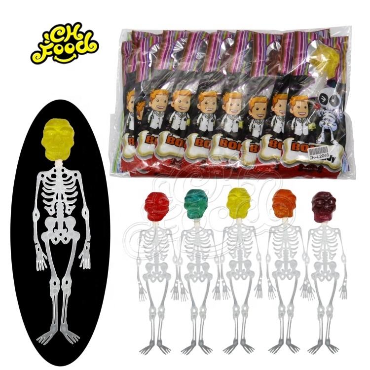 CHFOOD Halloween human skeleton lollipop candy CH-L2046A
