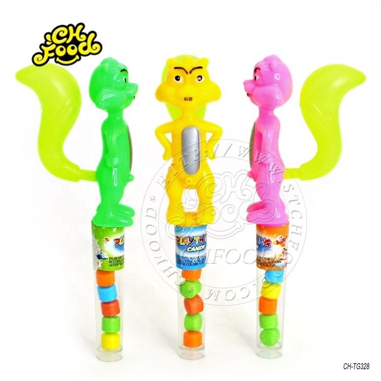 Novelty Cheap Plastic Cartoon Animal Fox Water Gun Toy Candy