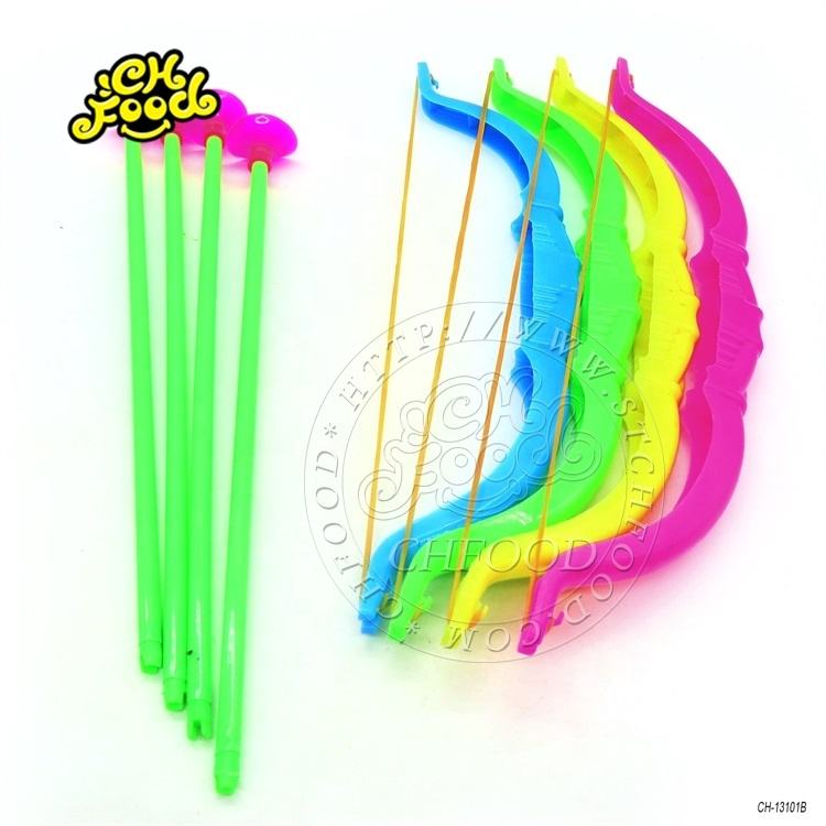 Cheap Plastic Big Shooting Bow And Arrow Toy Candy
