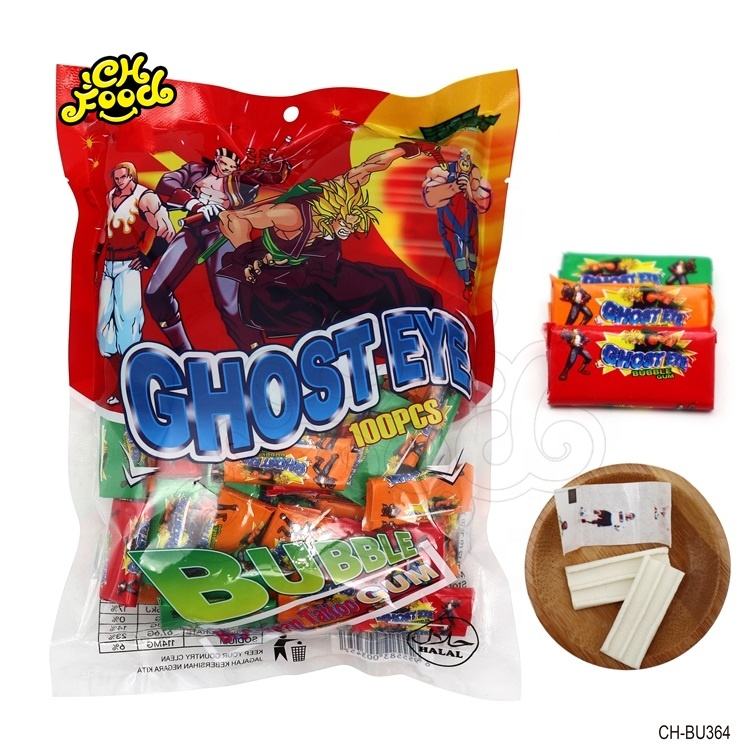 Bottle Packing Tattoo Bubble Gum 3pcs Mix Fruit Flavor
