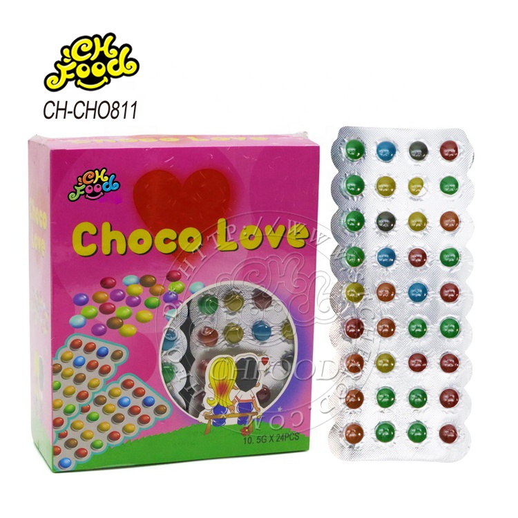 OEM Colorful Chocolate Beans Chocolate Candy Crispy Halal Chocolate Candy Sweets Wholesale
