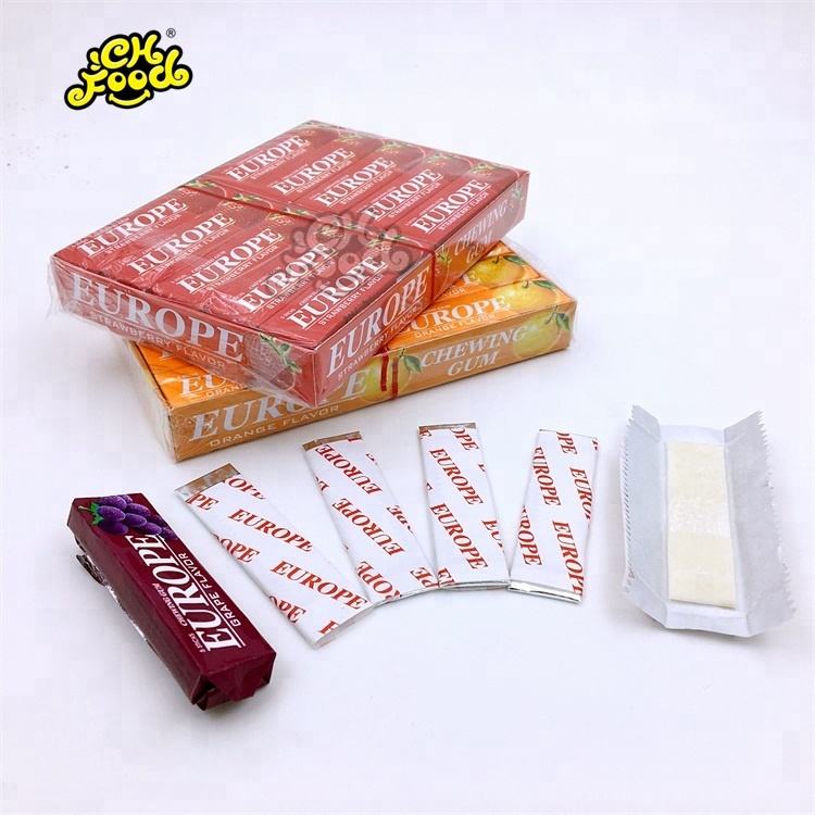 CHFOOD halal fruit flavour Europe 5 stick chewing gum CH-BU301
