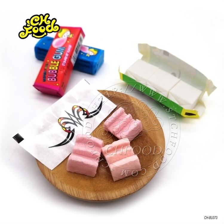 Bottle Packing Tattoo Bubble Gum 3pcs Mix Fruit Flavor