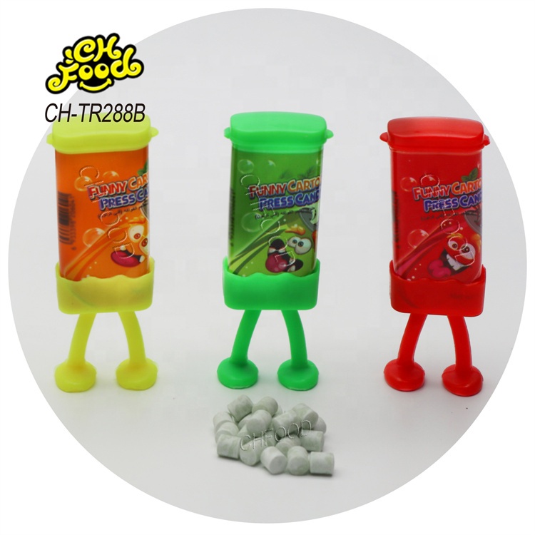 Wholesale New Plastic Cartoon Robot Bottle Candy Toy for Kids