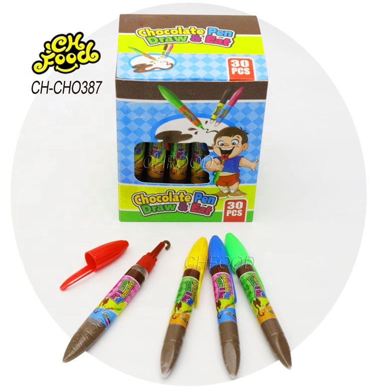 Wholesale and OEM Chocolate Jam Liquid Candy Pen Syringe Shape Toy Kids Halal Candy Sweets Custom