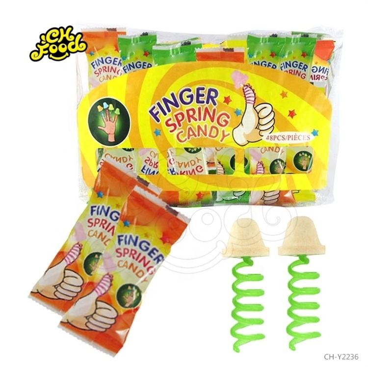 Hot Selling South American Finger Spring Candy Nipple Shape Tablet Hard Toy Candy