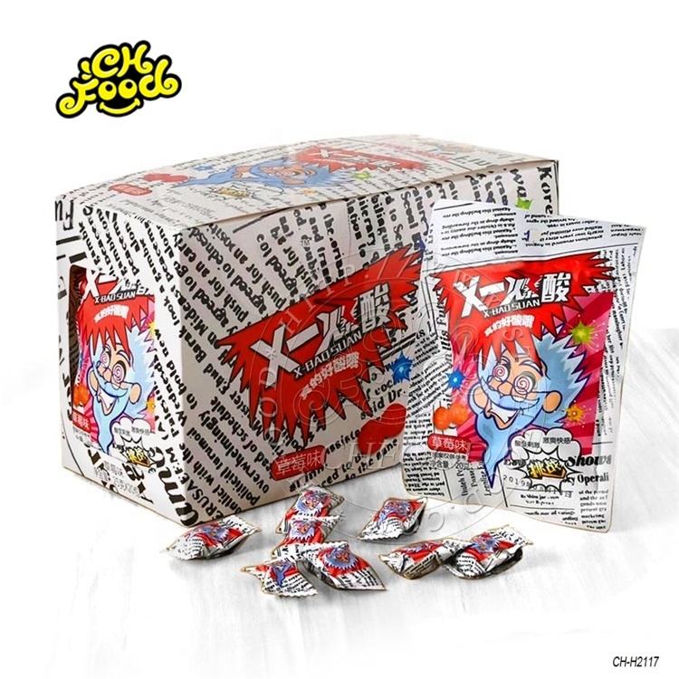 Apple/Lemon/Strawberry Flavor Hard Candy Super Sour Candy