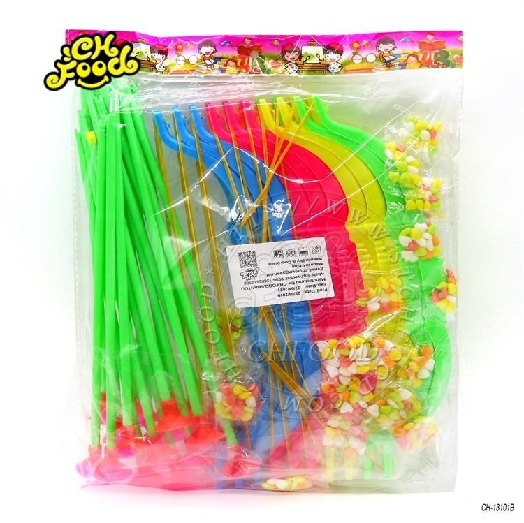 Cheap Plastic Big Shooting Bow And Arrow Toy Candy