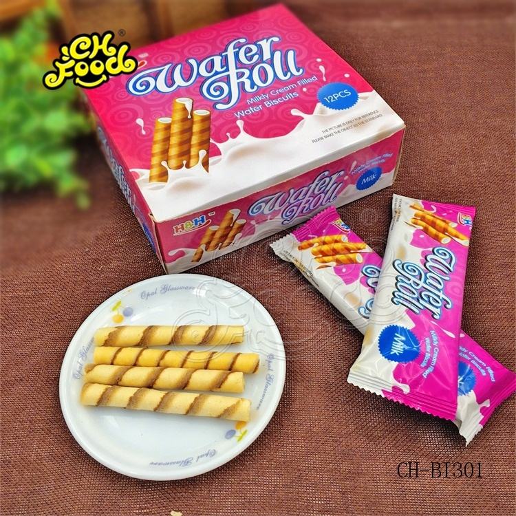 CHFOOD Milkly Cream/Chocolate Filled Wafer Biscuits CH-BI301
