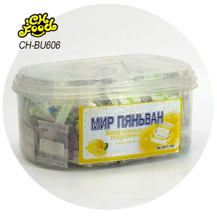 Wholesale and OEM Crispy Fruit Flavor Chewing Gum in Lunch Box