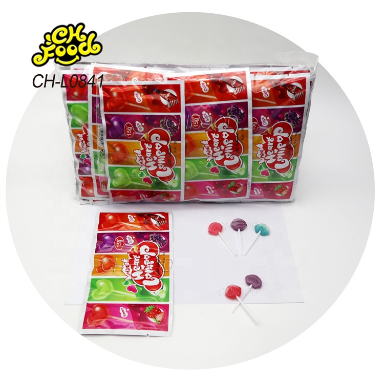 Custom 5 Fruit Flavor Mini Lollipop Halal Hard Candy Sweets