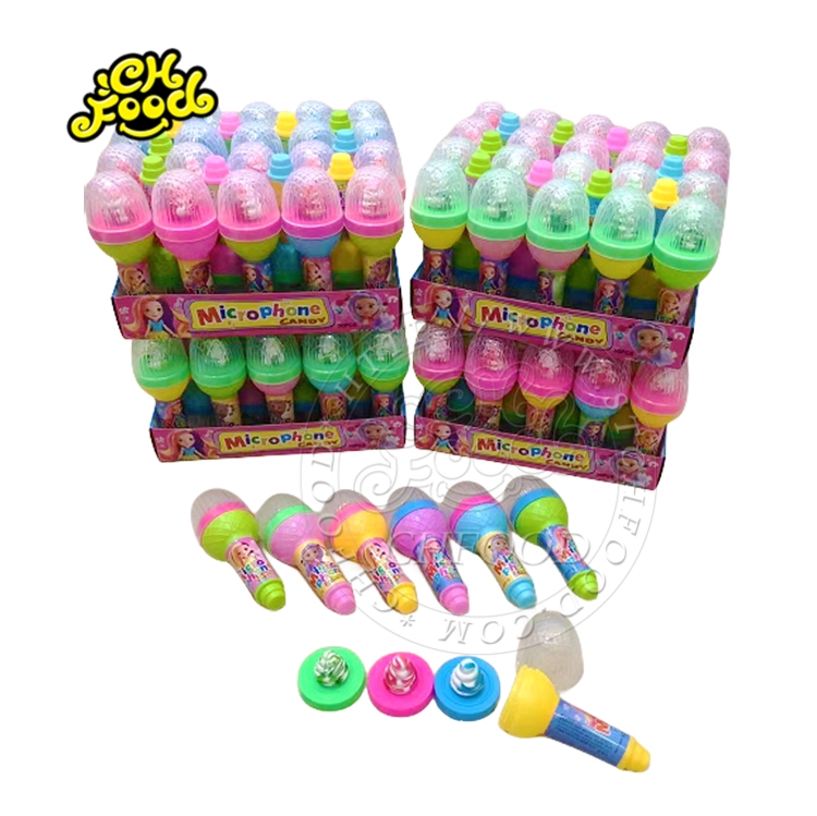 Microphone Candy Toy nipple Hard Candy lollipop with Sour Powder