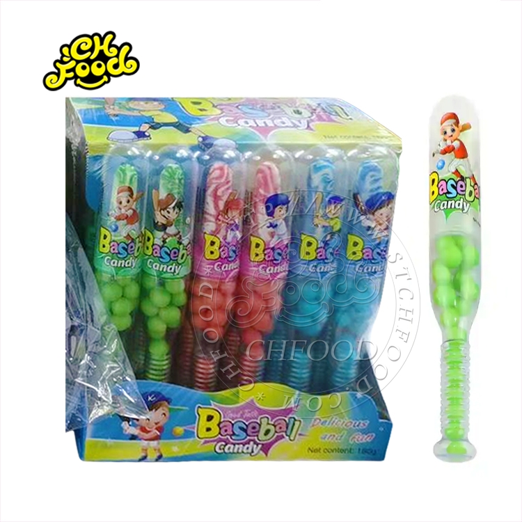 Wholesales Baseball Toys Candy Nipple Lollipop With Puffed Candy For Kids