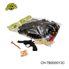 Plastic Black Revolver Shape Toys Shooting Pistol Gun Toys Candy for Children