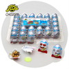 China Candy Supplier OEM Surprise Egg with Chocolate Biscuits and Mini Plastic Toy Wholesale Candy Toy for Kids