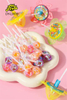 Wholesale Halal Plastic UFO Gyro Candy Toy Spinning Top Toy with Lollipop Candy Sweets for Kids