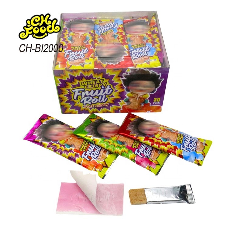 Custom Crispy Biscuits and Fruity Jelly Gummy Candy Wholesale Halal Sweets Snack