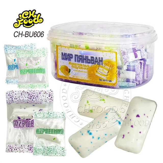 Wholesale and OEM Crispy Fruit Flavor Chewing Gum in Lunch Box