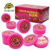 Hot Selling Strawberry Ball Shape Fruit Flavor Bubble Gum With Sour Powder Candy Sweets OEM Chewing Gum For Kids