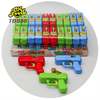 Plastic Gun Toy with Rainbow Lollipop Hard Candy