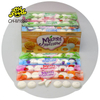 China Factory Strawberry Fruit Flavor Jam Filled Round Marshmallow Halal Soft Candy Wholesale and OEM