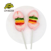 Custom Cheap Halal New Heart Shape Marshmallow with Hamburger Gummy Candy Valentine's Day Candies Fruit Flavor Cotton Candy
