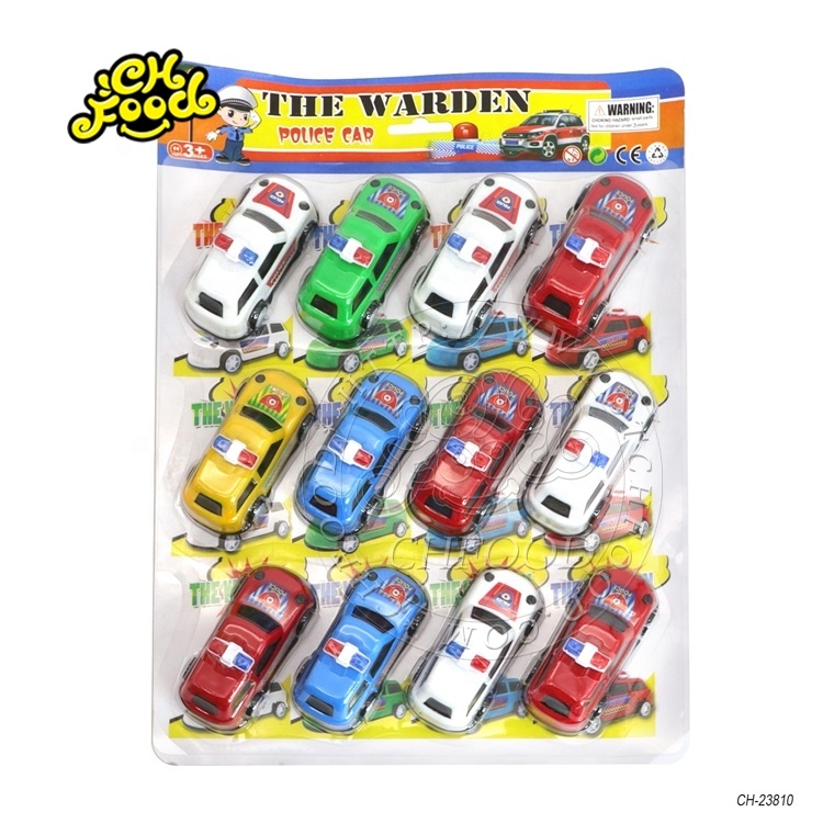 Plastic Toys Car Pull Back Police Toys
