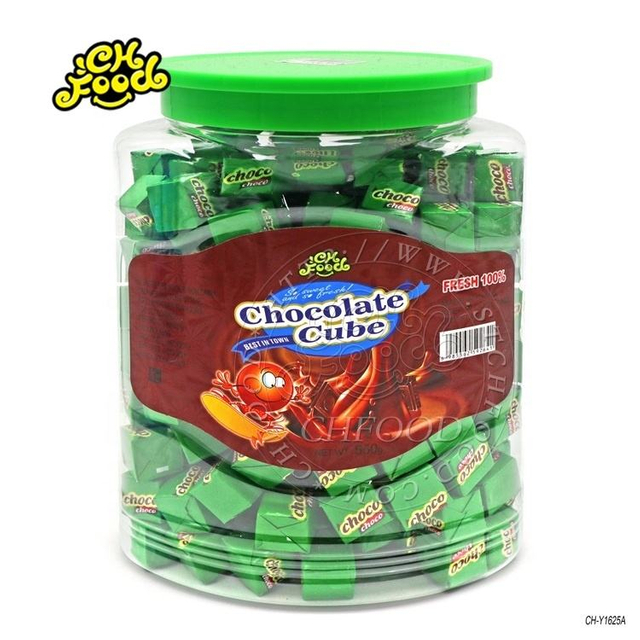 Hot Selling Chocolate Milk Cube Tablet Candy