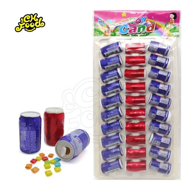 Cola Can With Mini Square Bubble Gum On Hang Board