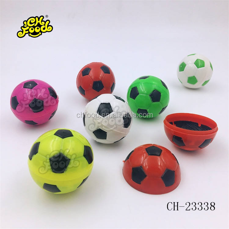 Soccer Empty Plastic Football Capsule Toys For Candy Packaging
