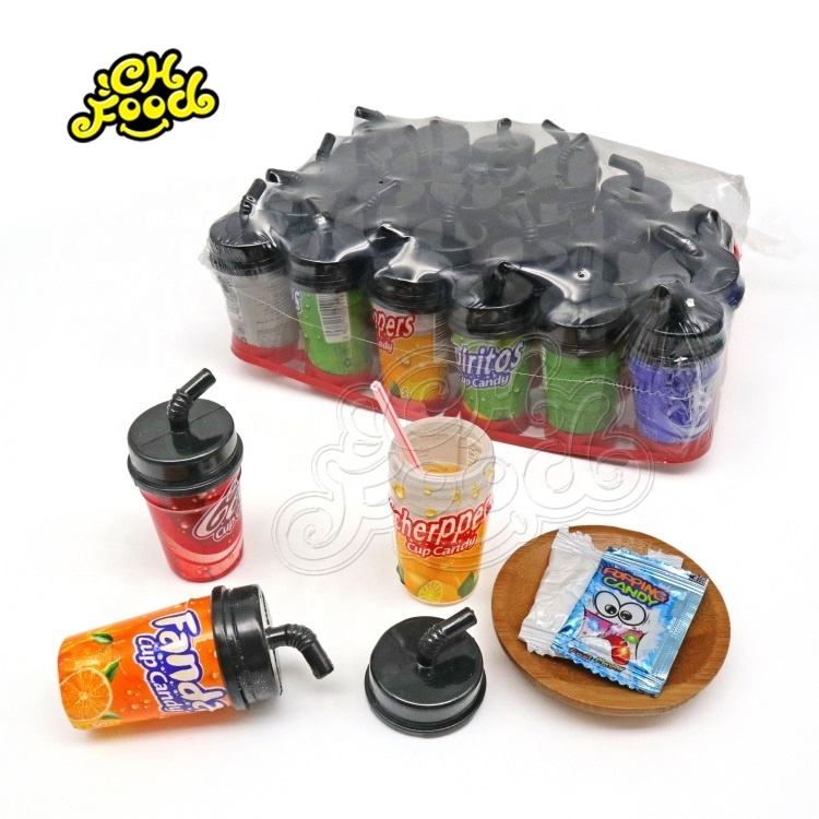Soda Drink Cup With Popping Candy And Sour Powder