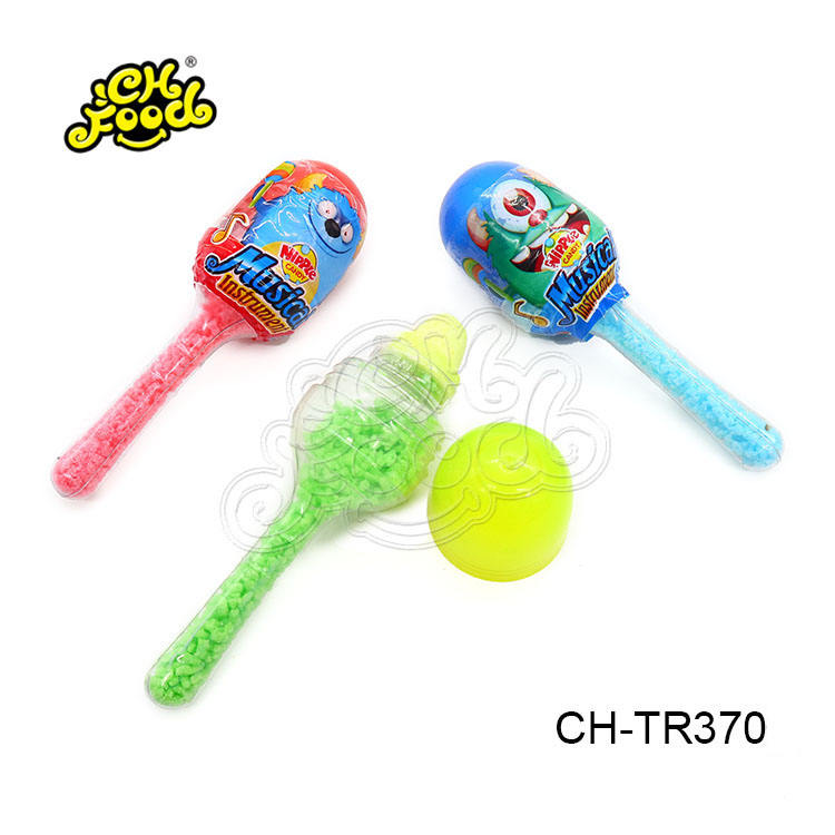 Nipple Candy Rainbow Lollipop With Mini Ball Compressed Candy