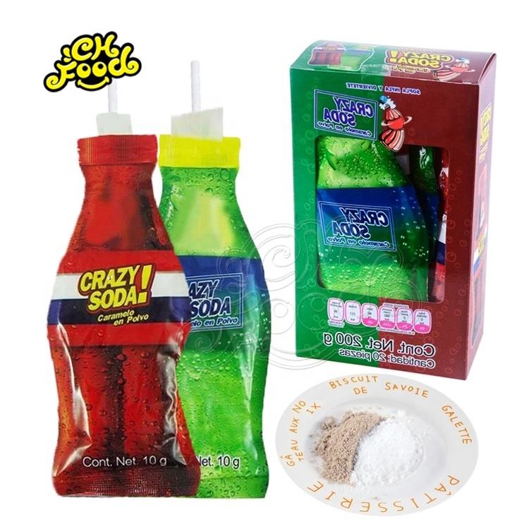 CHFOOD sour powder candy in cola bottle shape bag CH-PQ351