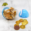 Wholesale High Quality 120pcs Chocolate Gold Coin In Egg Bottle Confectionery