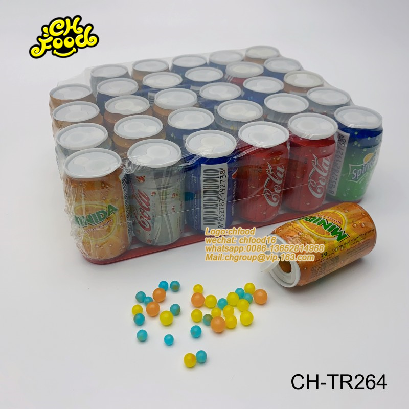 Mini Cola Can Toys with Ball Candy