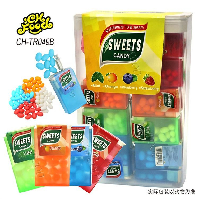 Wholesale Fruit Flavor Tablet Hard Candy OEM Mint Orange Blueberry Strawberry Flavor Bottle Candy